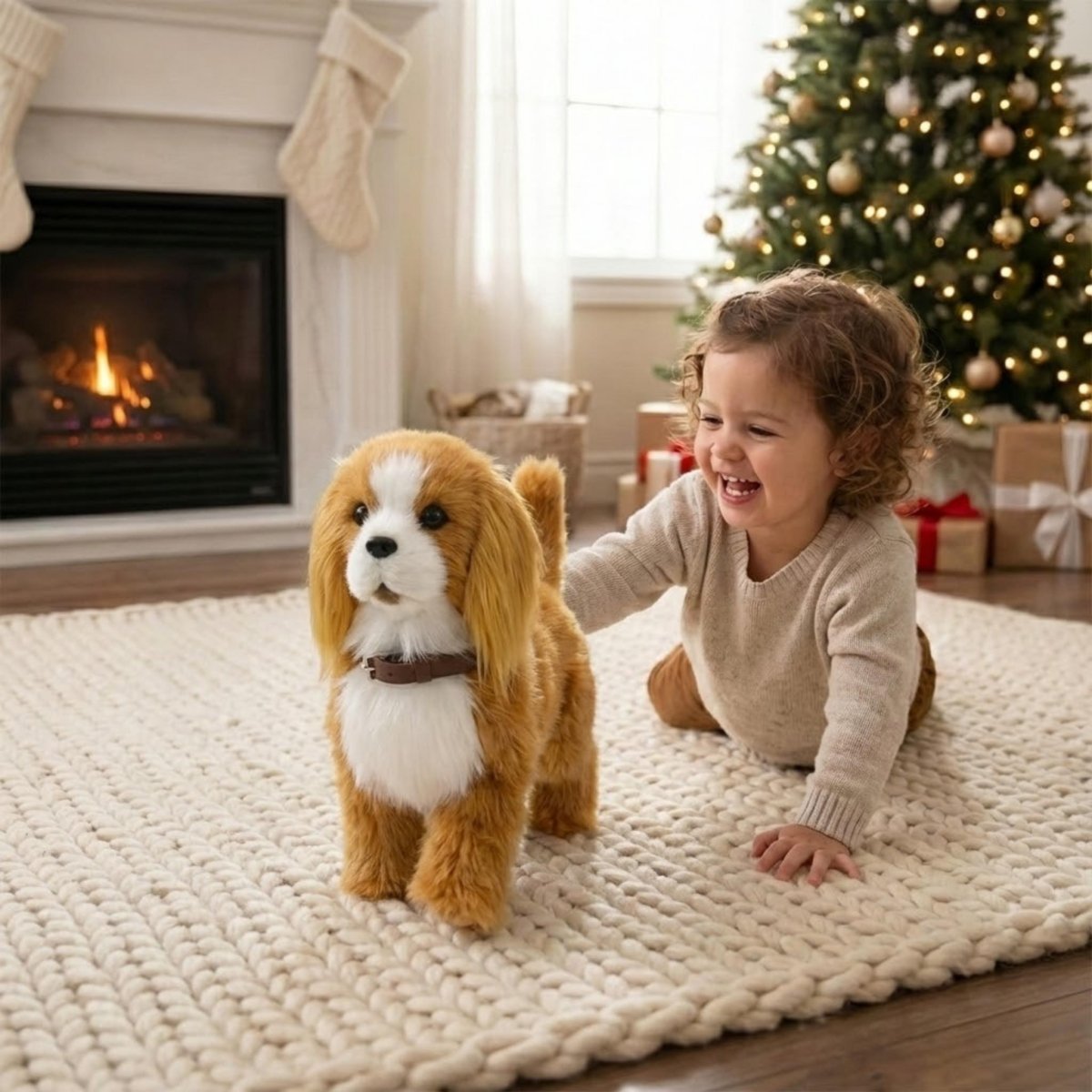 Realistic Walking and Barking Robot Dog Toy – Interactive Puppy for Kids