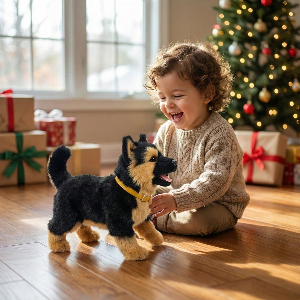 Realistic Walking and Barking Robot Dog Toy – Interactive Puppy for Kids