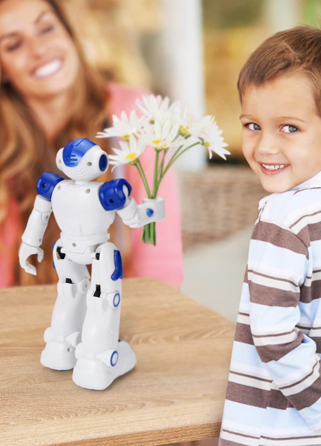 Remote-Controlled Interactive Robot Toy with Gesture Recognition for Learning