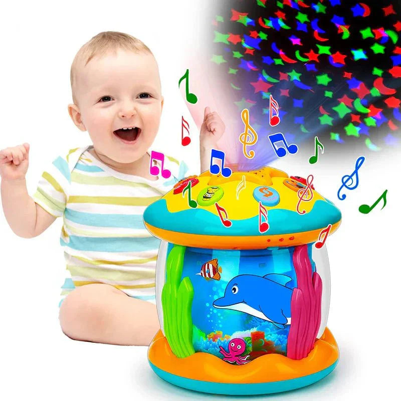 Baby Drum Toy with Lights and Music – Interactive Sensory Activity for Learning