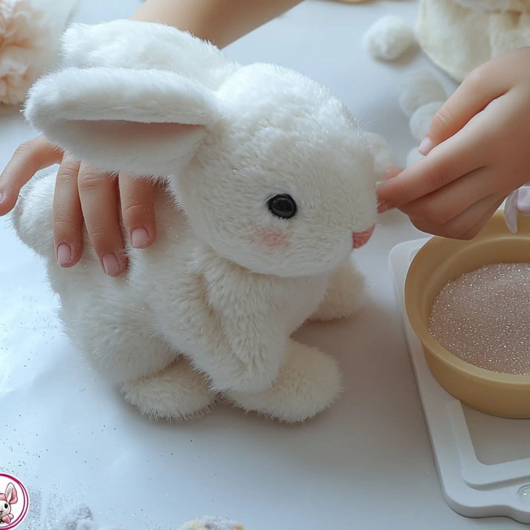 Engaging Plush Rabbit Companion with Motion and Sounds
