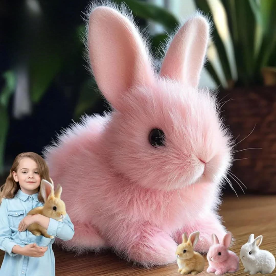 Engaging Plush Rabbit Companion with Motion and Sounds