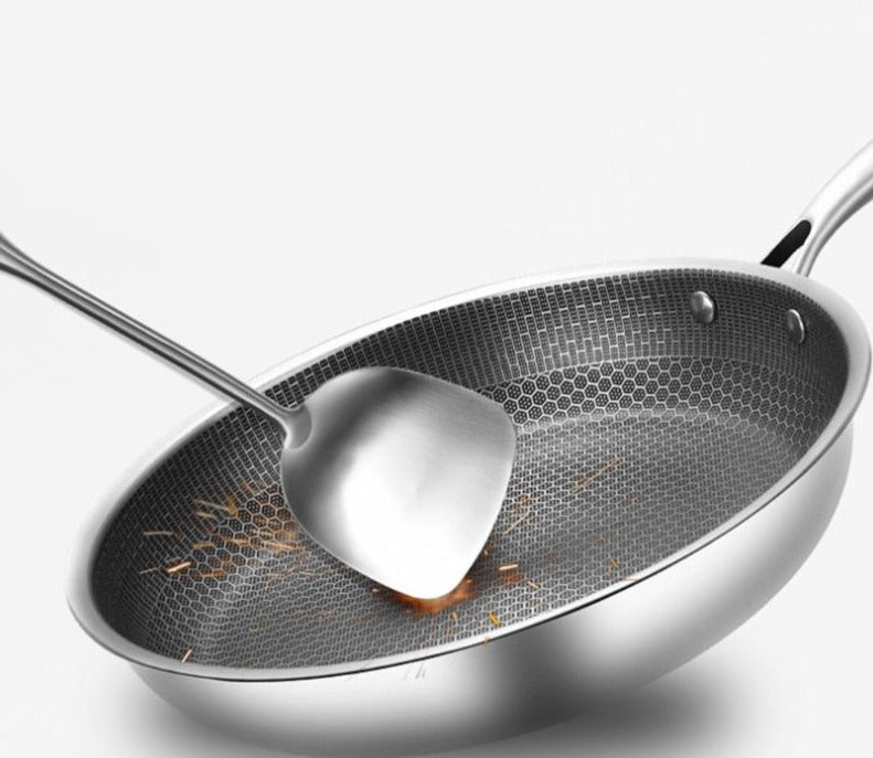 Non-Stick Coated Stainless Steel Frying Pan for Easy Cooking