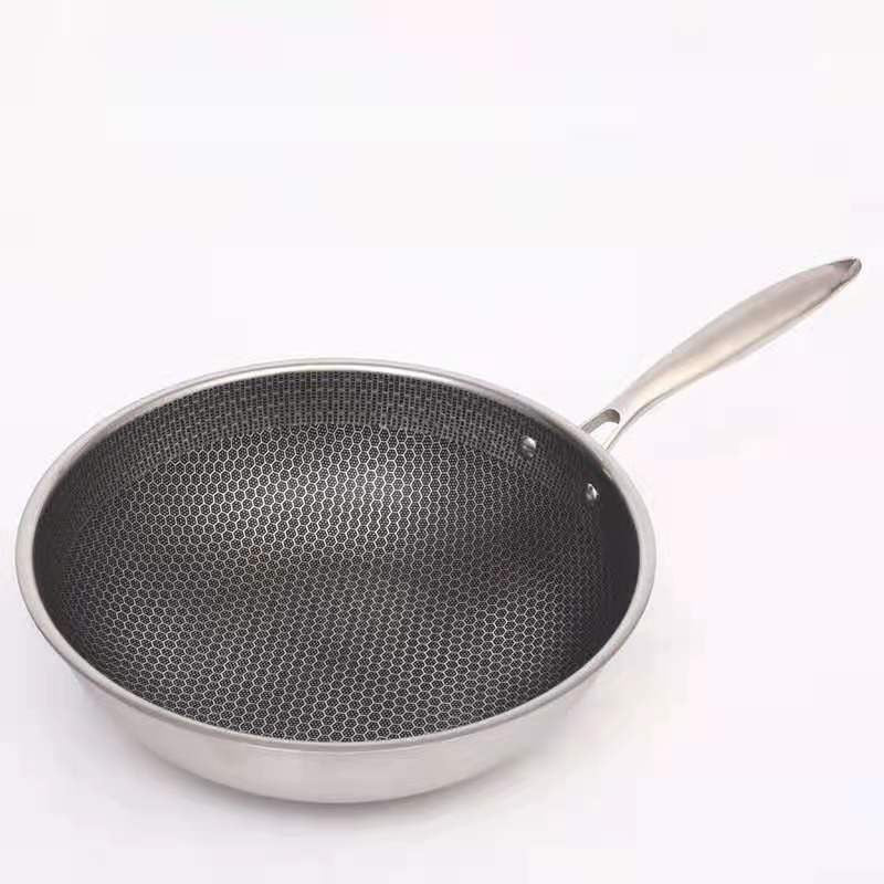 Non-Stick Coated Stainless Steel Frying Pan for Easy Cooking