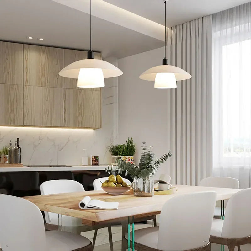Modern Taavita Pendant Light made of Glass – Minimalist Hanging Lamp for Dining Room and Kitchen
