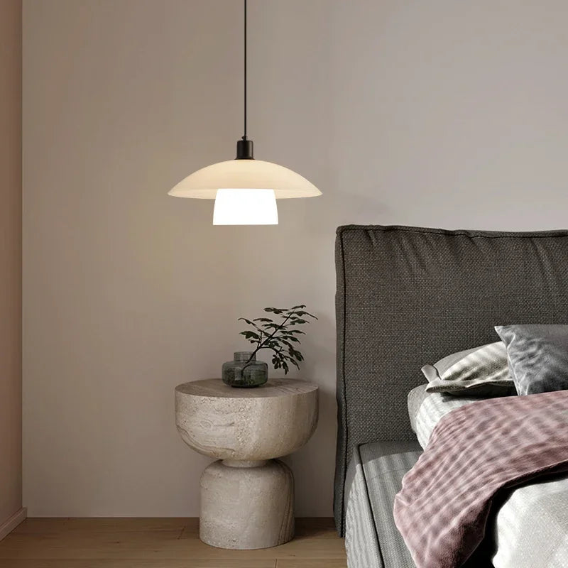 Modern Taavita Pendant Light made of Glass – Minimalist Hanging Lamp for Dining Room and Kitchen