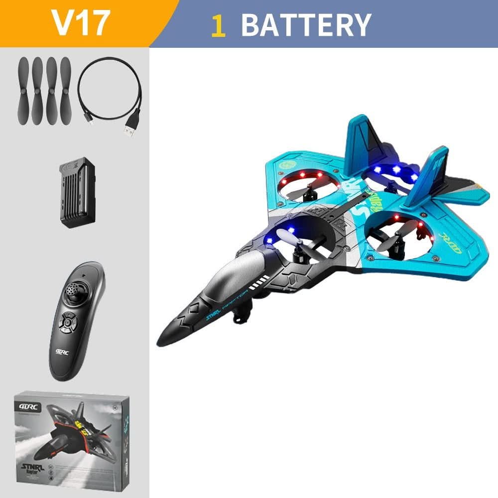 AeroSpin Remote Control Airplane with 360° Stunts for All Levels