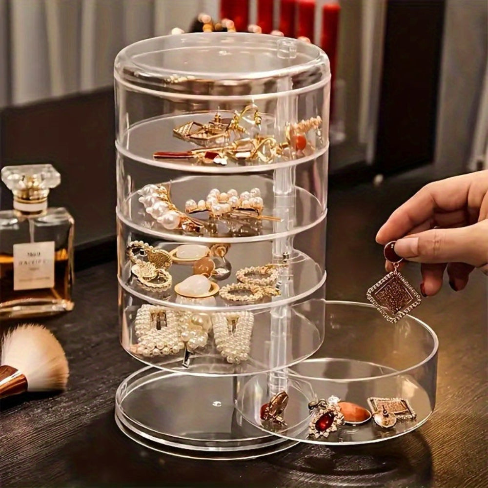 360-Degree Jewelry Storage Carousel – Perfect Gift for Mom