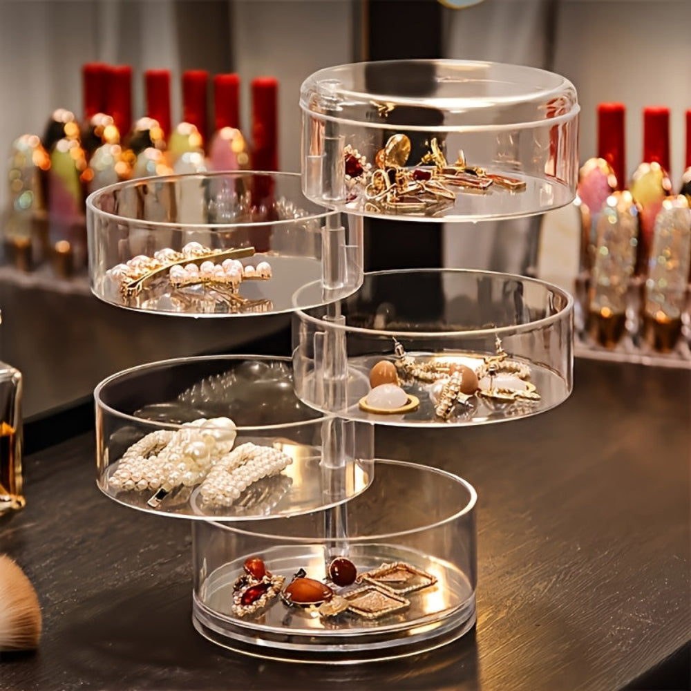 360-Degree Jewelry Storage Carousel – Perfect Gift for Mom