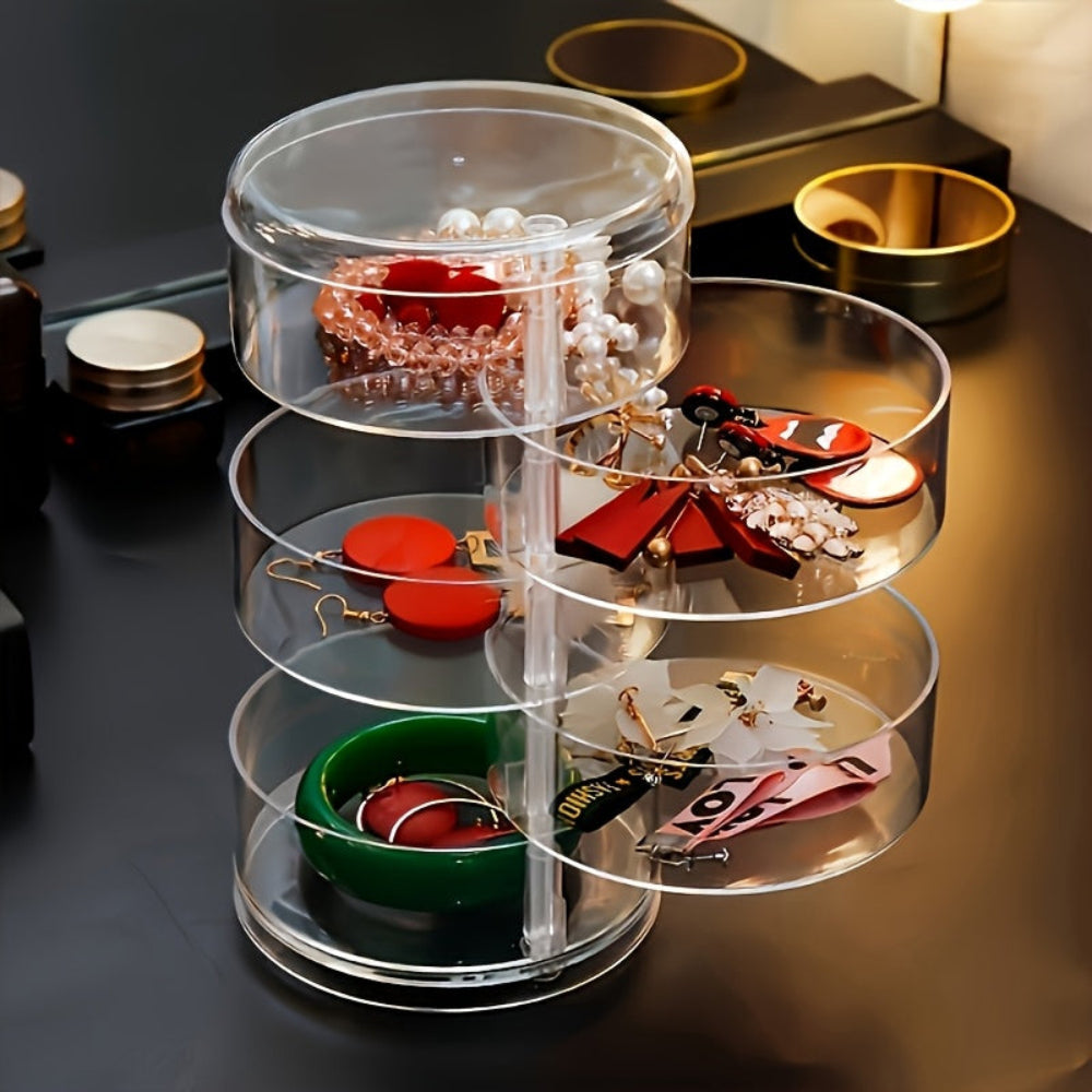360-Degree Jewelry Storage Carousel – Perfect Gift for Mom