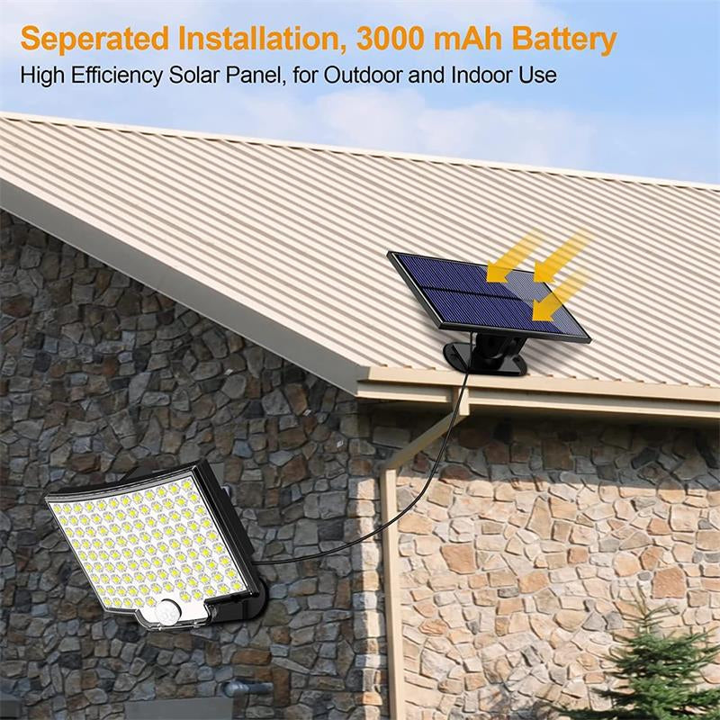 Solar-Powered 106 LED Outdoor Security Light with Motion Detection