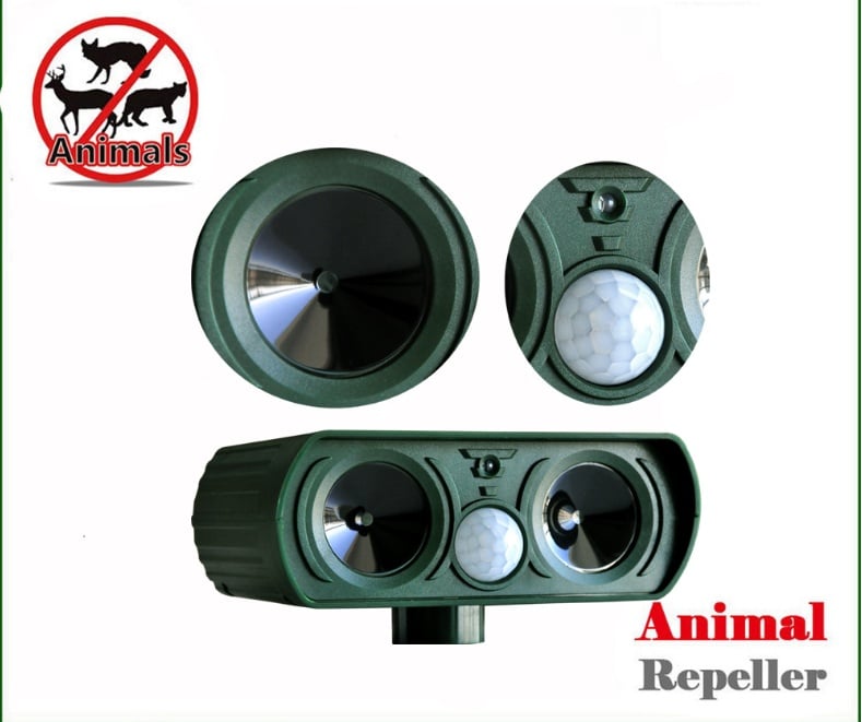 Ultrasonic Animal Repeller Powered by Solar Energy