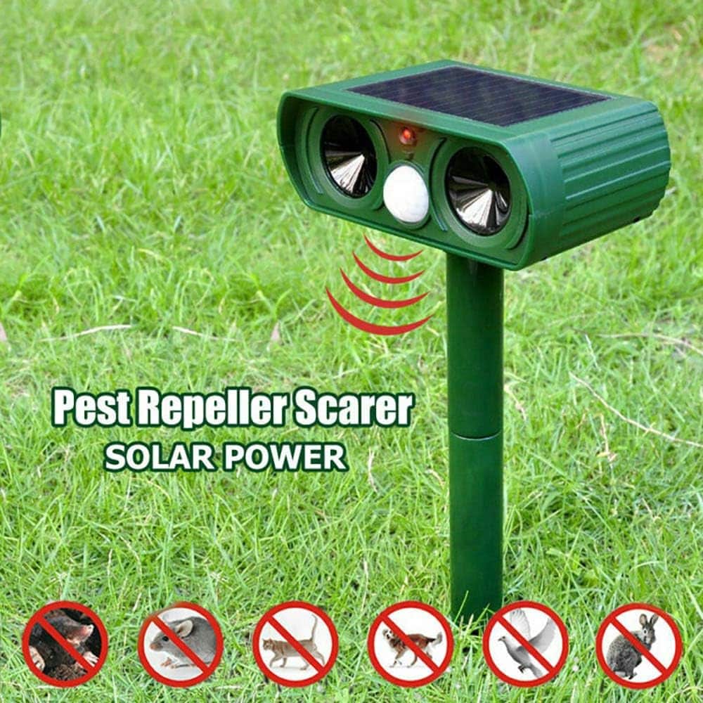 Ultrasonic Animal Repeller Powered by Solar Energy