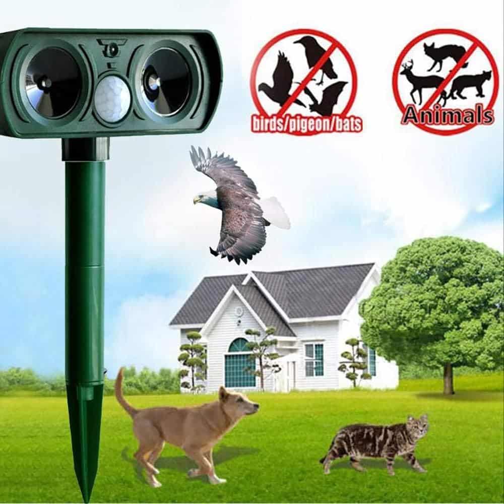 Ultrasonic Animal Repeller Powered by Solar Energy