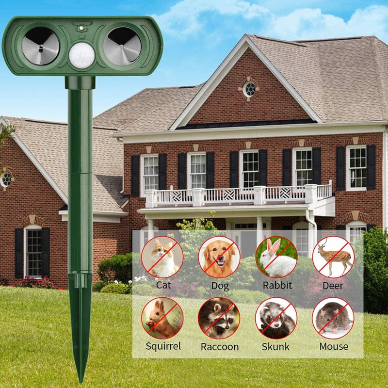 Ultrasonic Animal Repeller Powered by Solar Energy