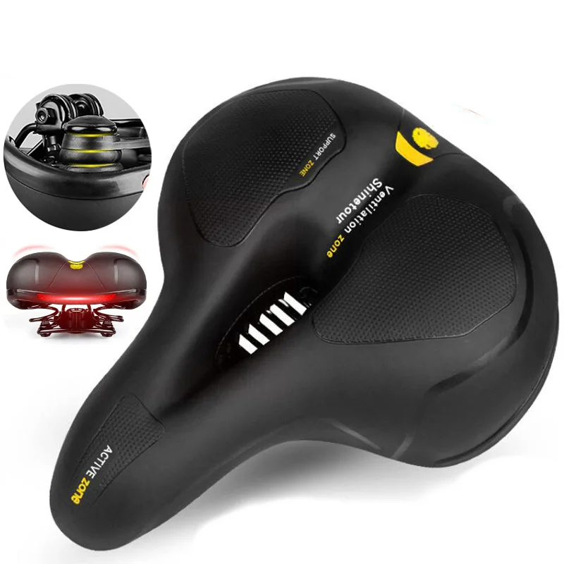 ComfortMax Wide Mountain Bike Seat for Ultimate Support