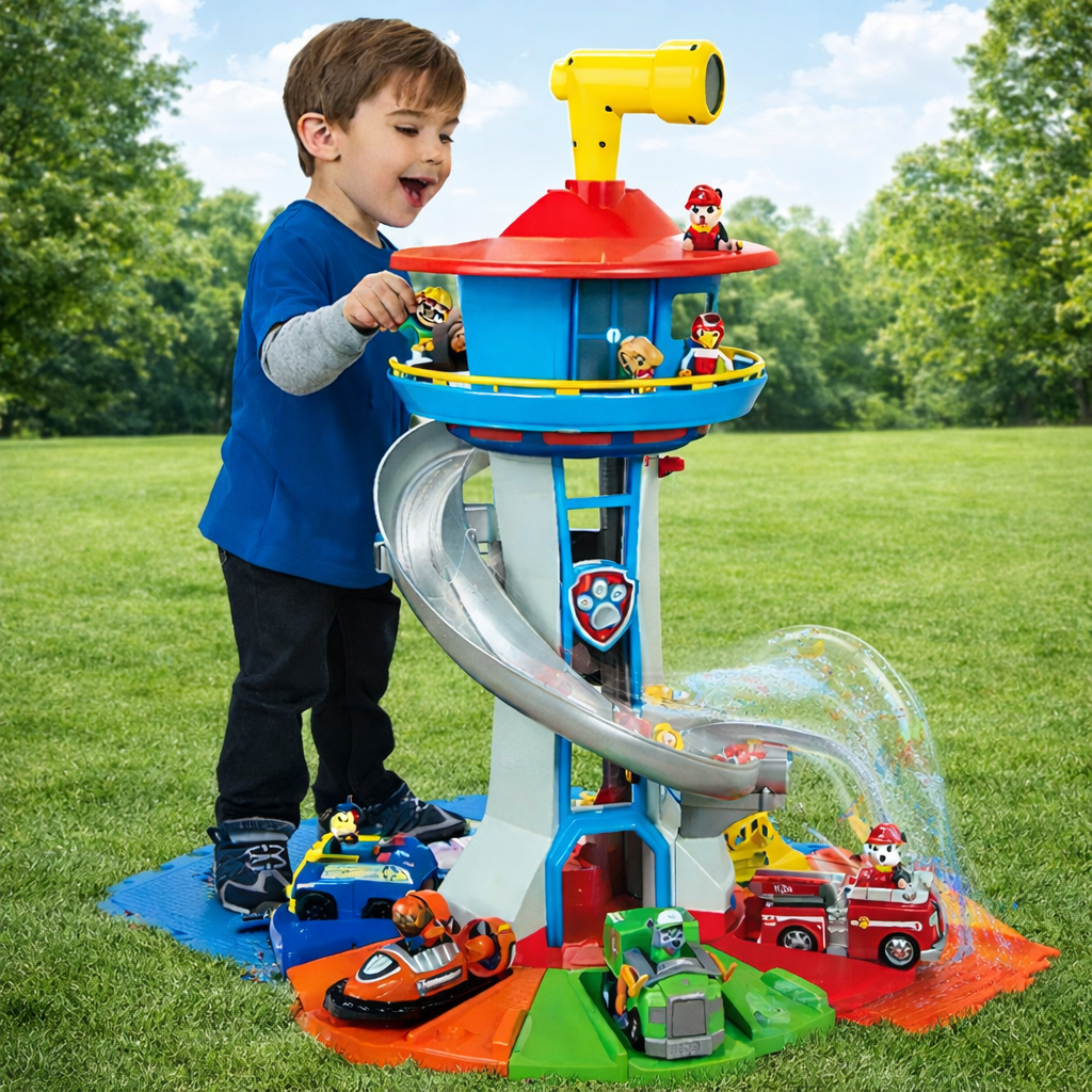 Adventure Track Playset with Slide and Vehicles for Kids