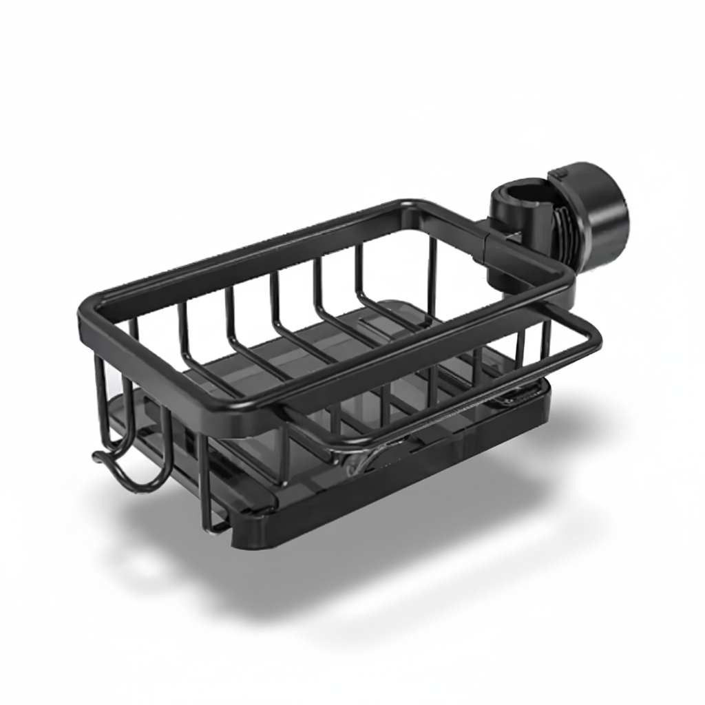 Effortless Kitchen Sink Storage with Quick-Drain Basket