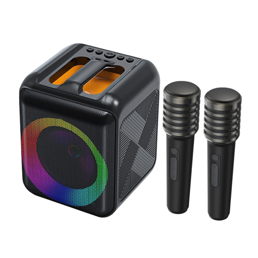 Ultimate Karaoke System with Portable Speaker and Wireless Mics
