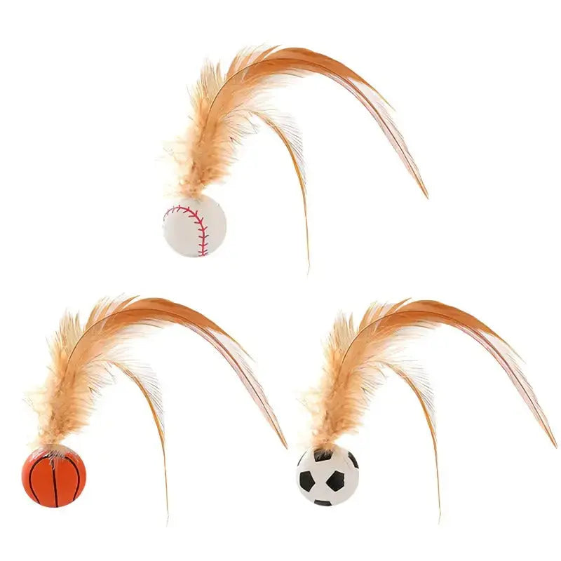 Interactive Feather Ball for Cats