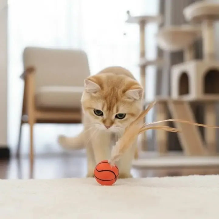 Interactive Feather Ball for Cats