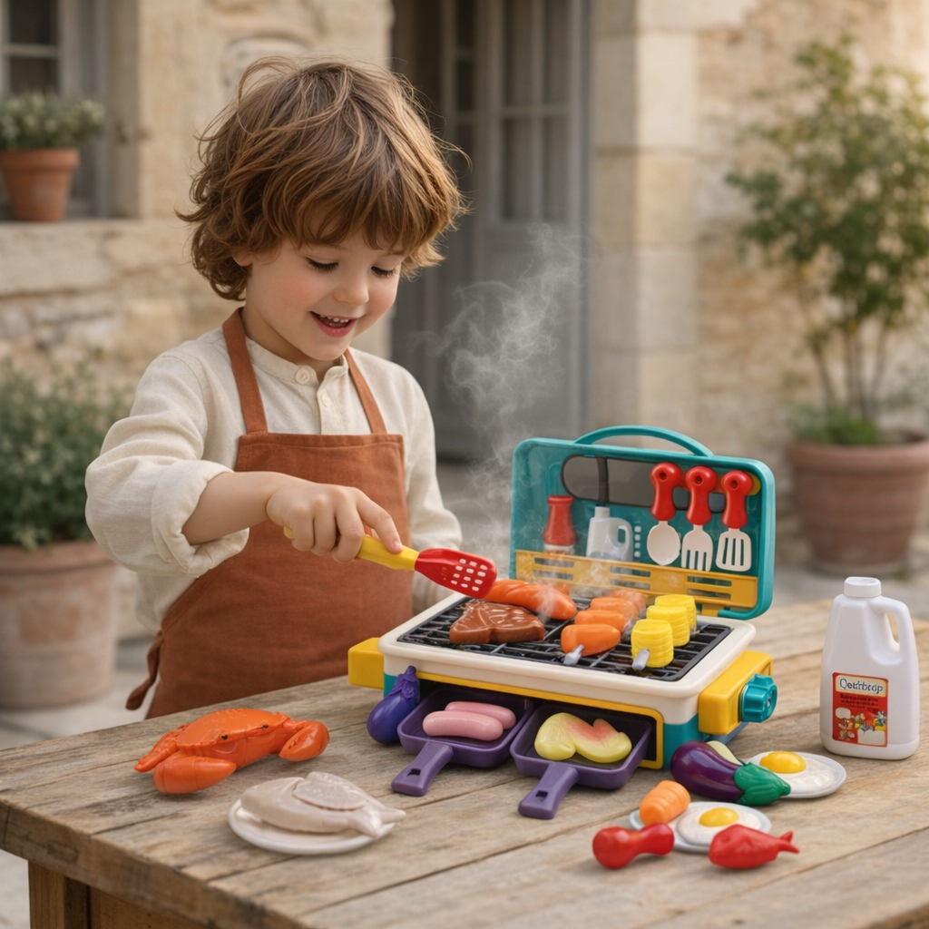 Junior Griller Color Magic BBQ Play Set with Smoke