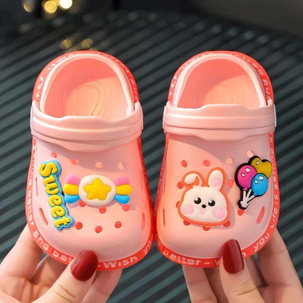 Playful Slip-On Clogs for Active Toddlers