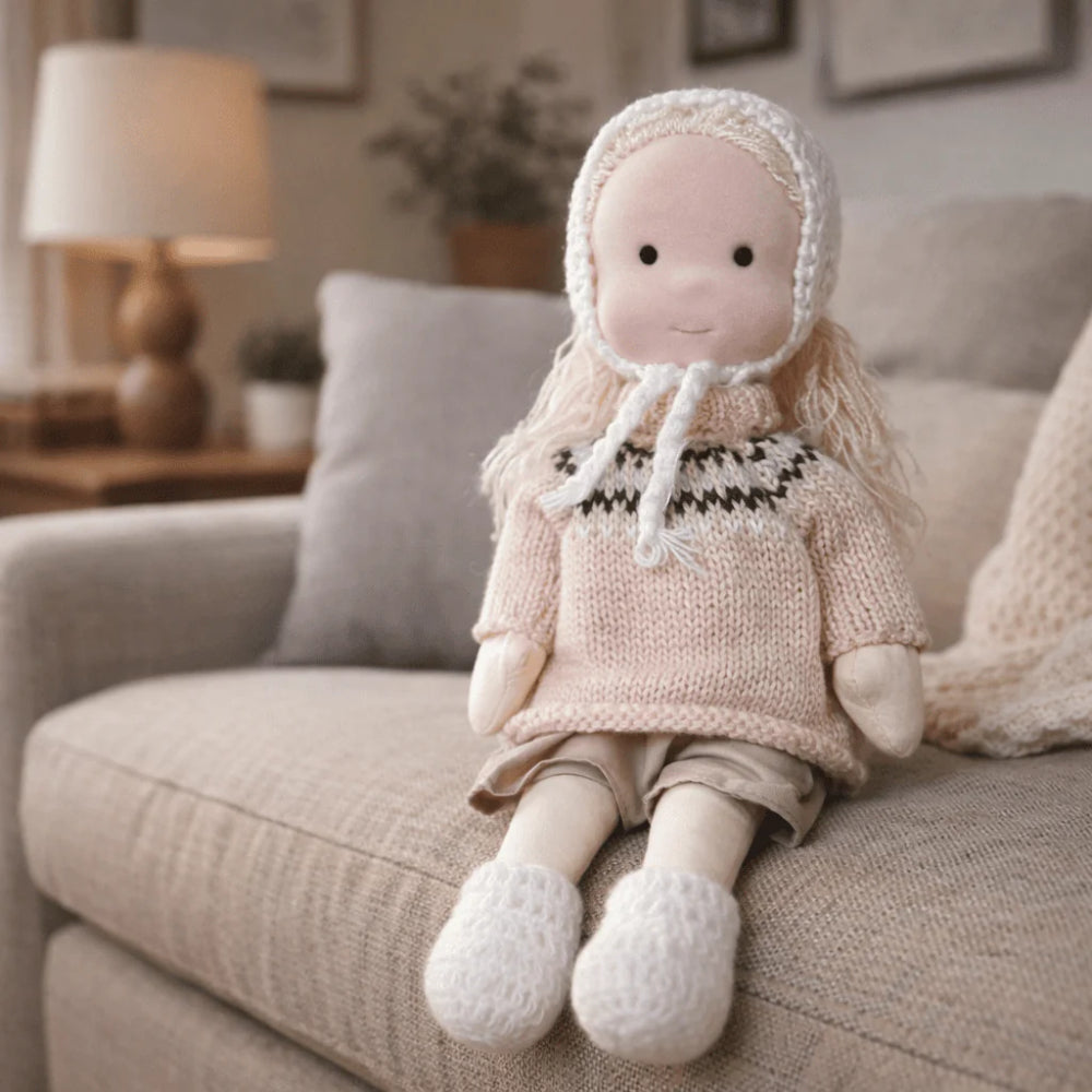 Charming Fabric Doll for Kids - A Perfect Playtime Buddy