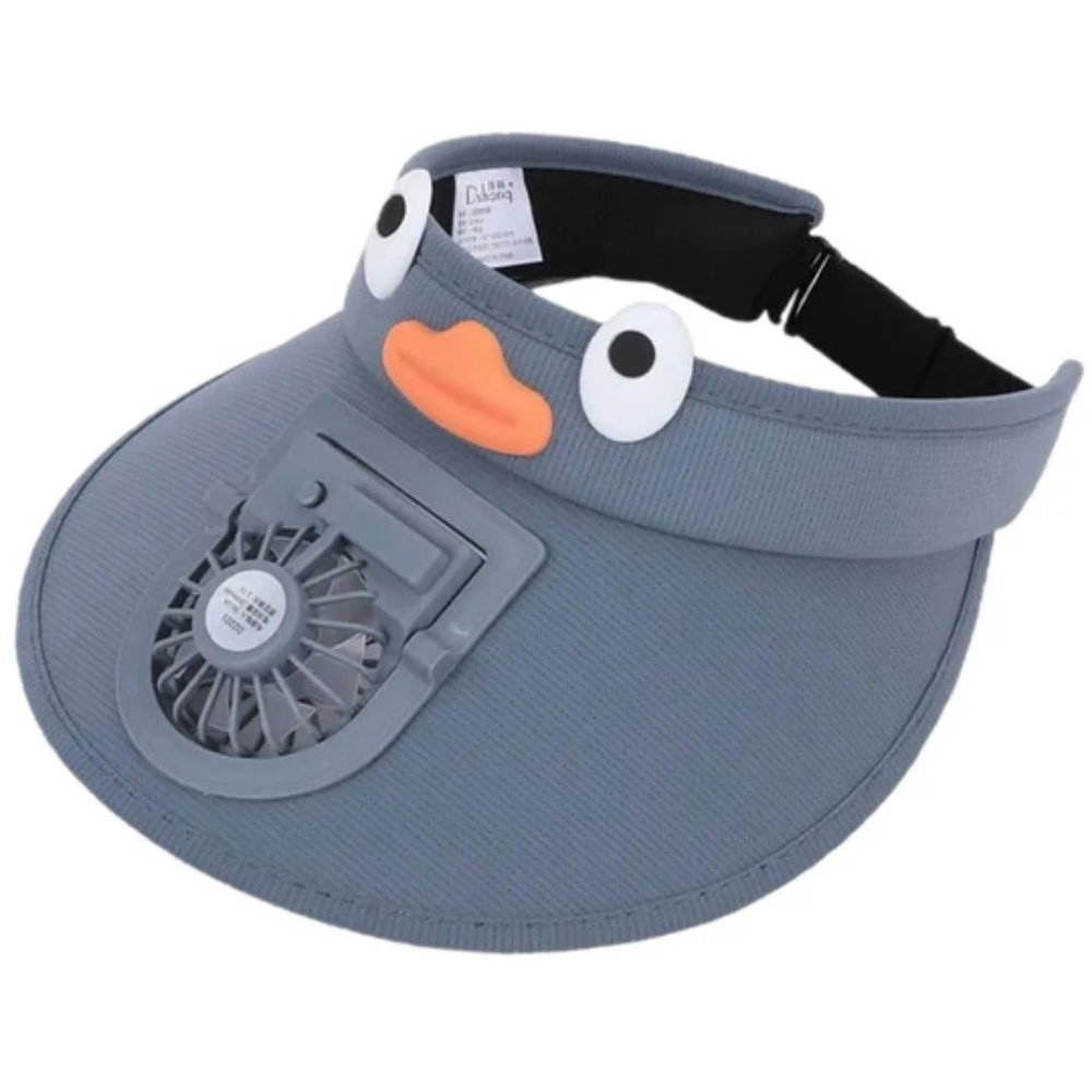 Children's Sun Hat with Built-in Cooling Fan for Summer