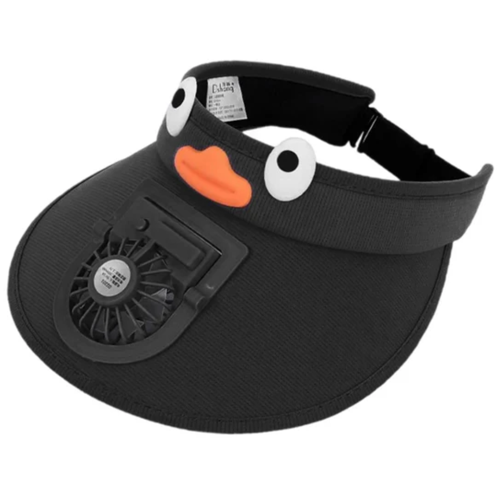 Children's Sun Hat with Built-in Cooling Fan for Summer