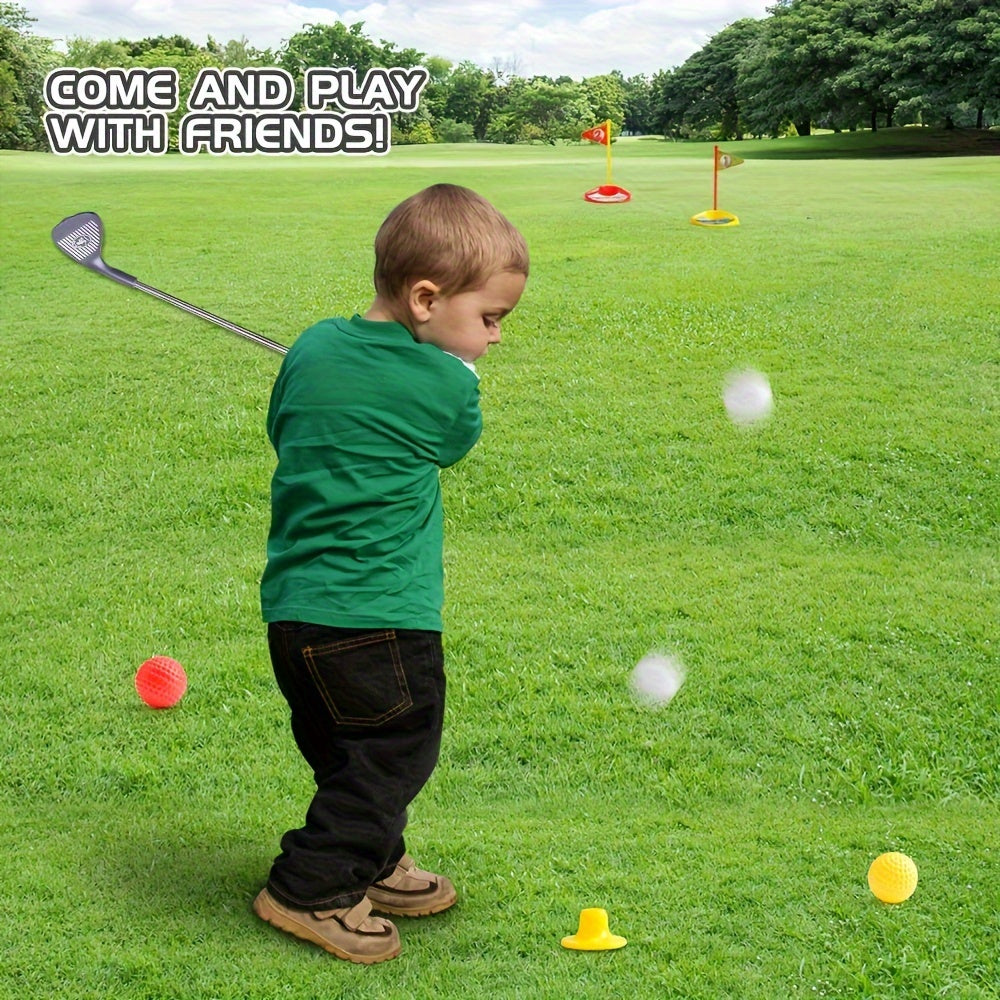 Complete Golf Club Set for Kids 3-8 Years | Adjustable Telescopic Clubs | Indoor & Outdoor Use