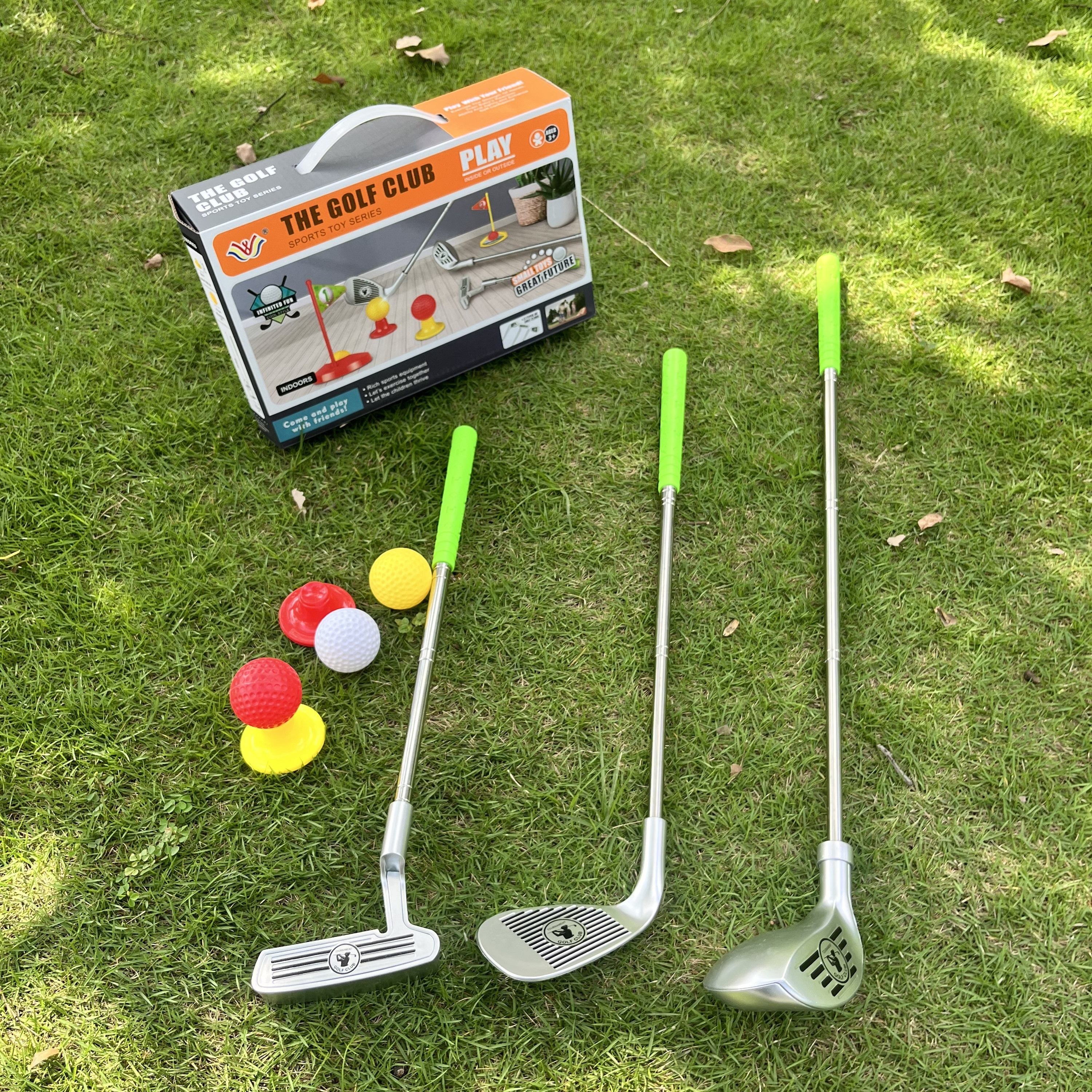 Complete Golf Club Set for Kids 3-8 Years | Adjustable Telescopic Clubs | Indoor & Outdoor Use
