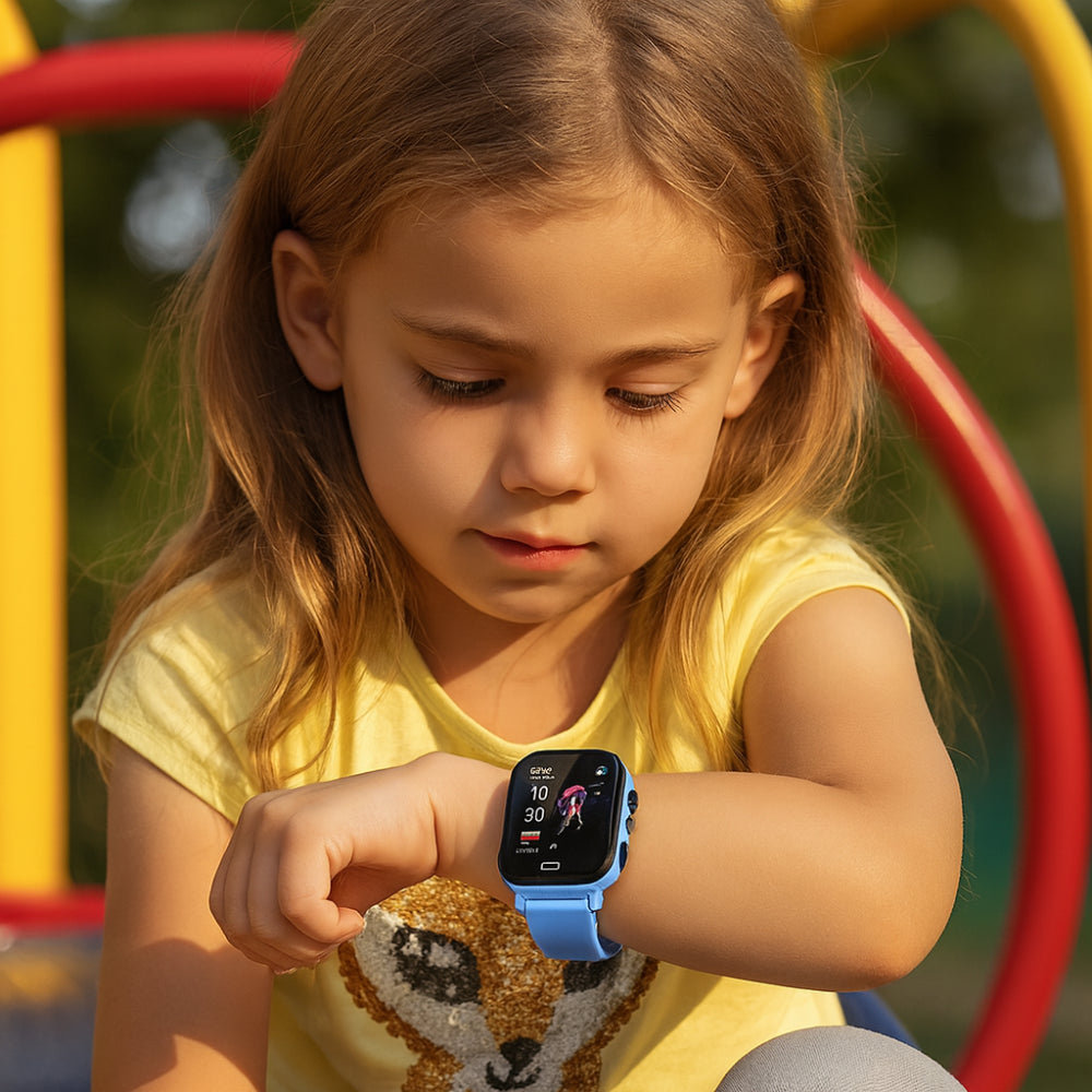 Waterproof Kids Smartwatch with 4G GPS Tracker and Camera for Active Use