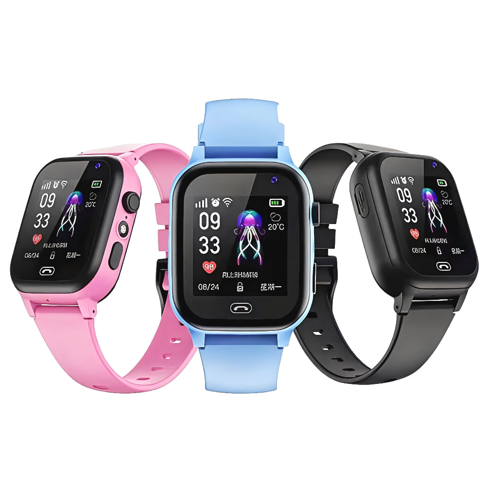 Waterproof Kids Smartwatch with 4G GPS Tracker and Camera for Active Use