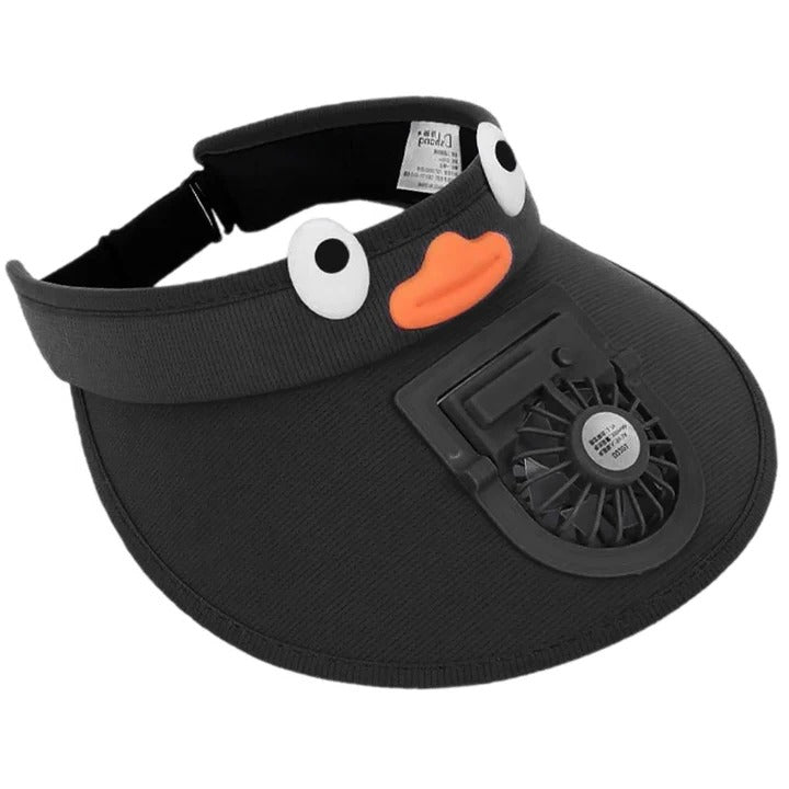 Children's Sun Hat with Solar Cooling Fan & UV Shield – Lightweight for Outdoors