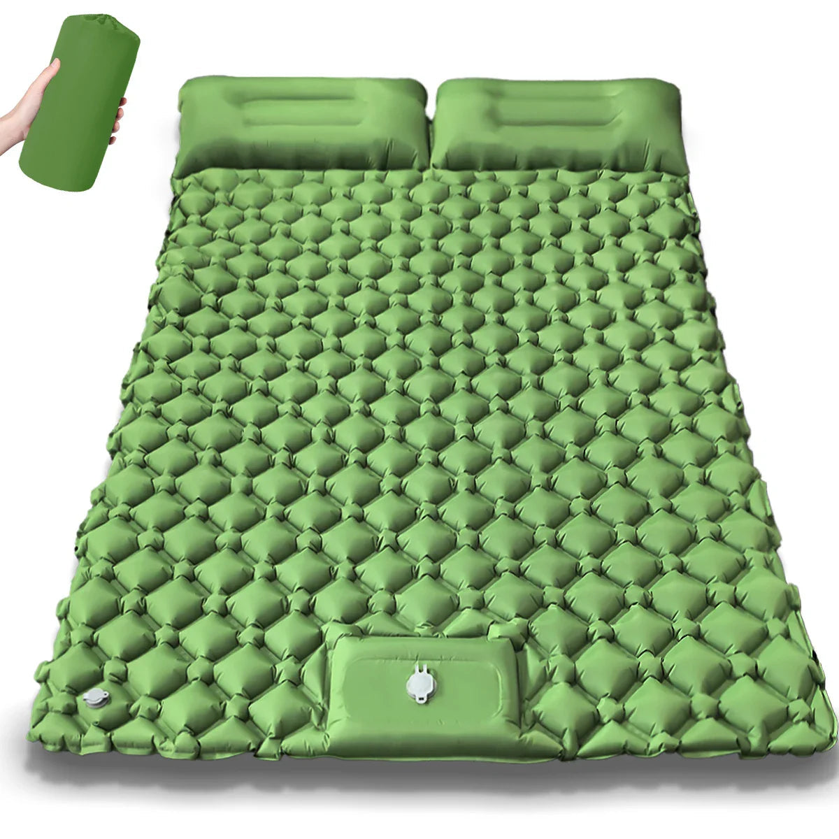 Extra-Wide Double Air Mattress for Camping – Quick Inflation for Comfort