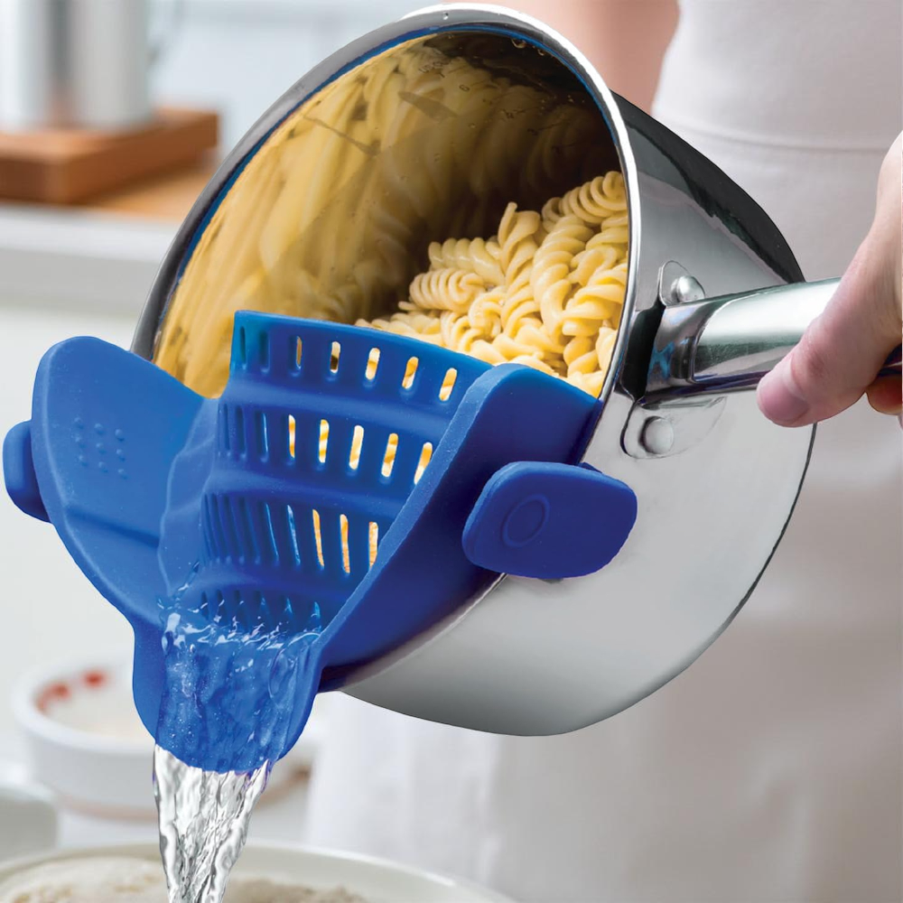 Innovative Clip-On Kitchen Strainer for Effortless Draining