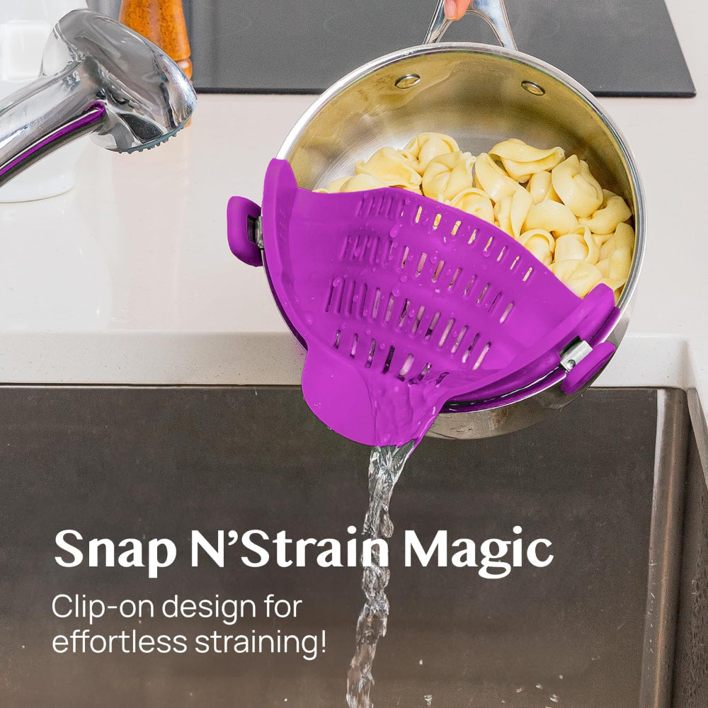 Innovative Clip-On Kitchen Strainer for Effortless Draining