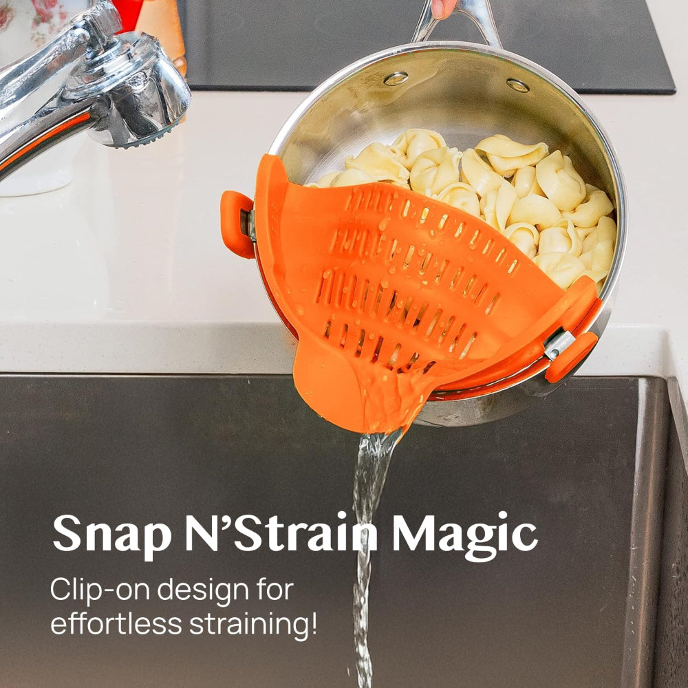 Innovative Clip-On Kitchen Strainer for Effortless Draining