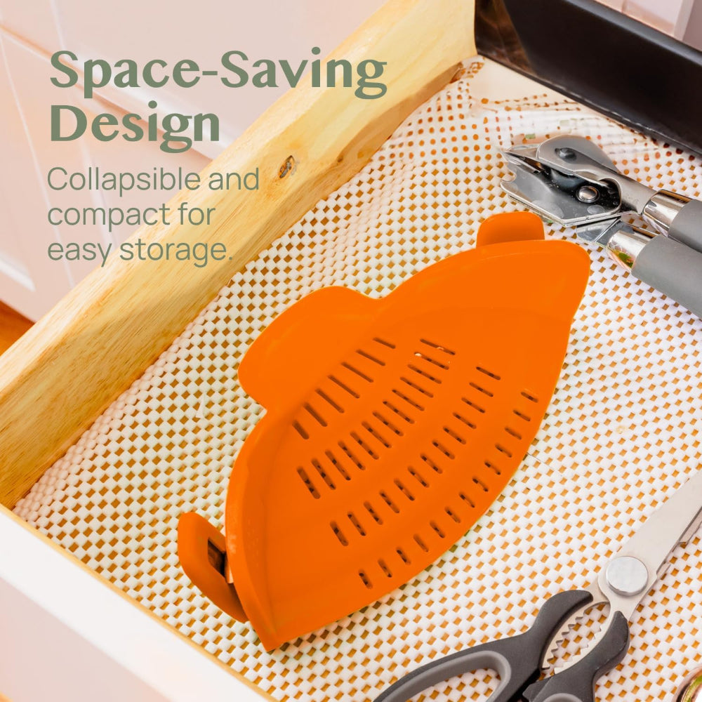 Innovative Clip-On Kitchen Strainer for Effortless Draining