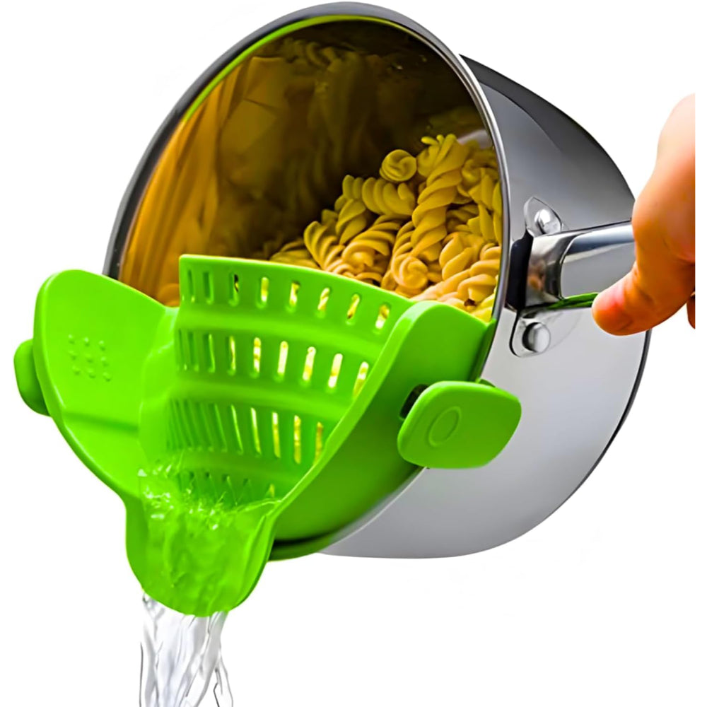 Innovative Clip-On Kitchen Strainer for Effortless Draining