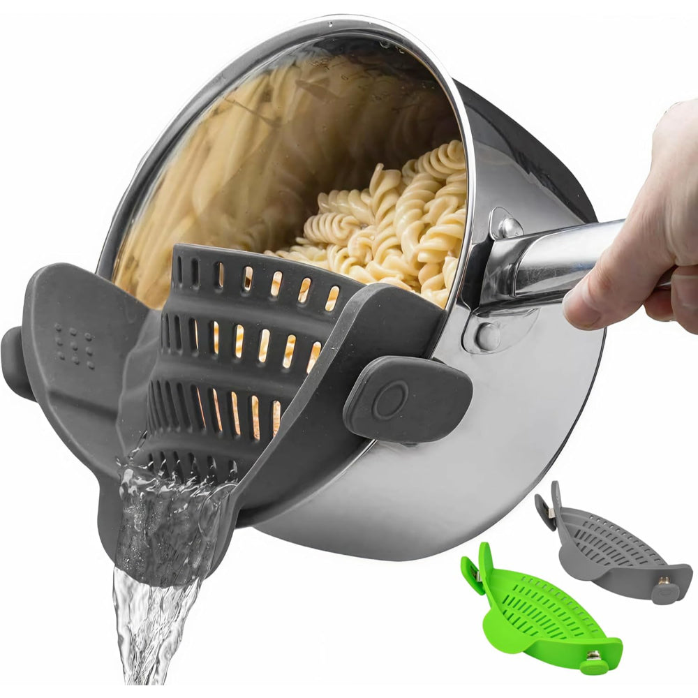 Innovative Clip-On Kitchen Strainer for Effortless Draining