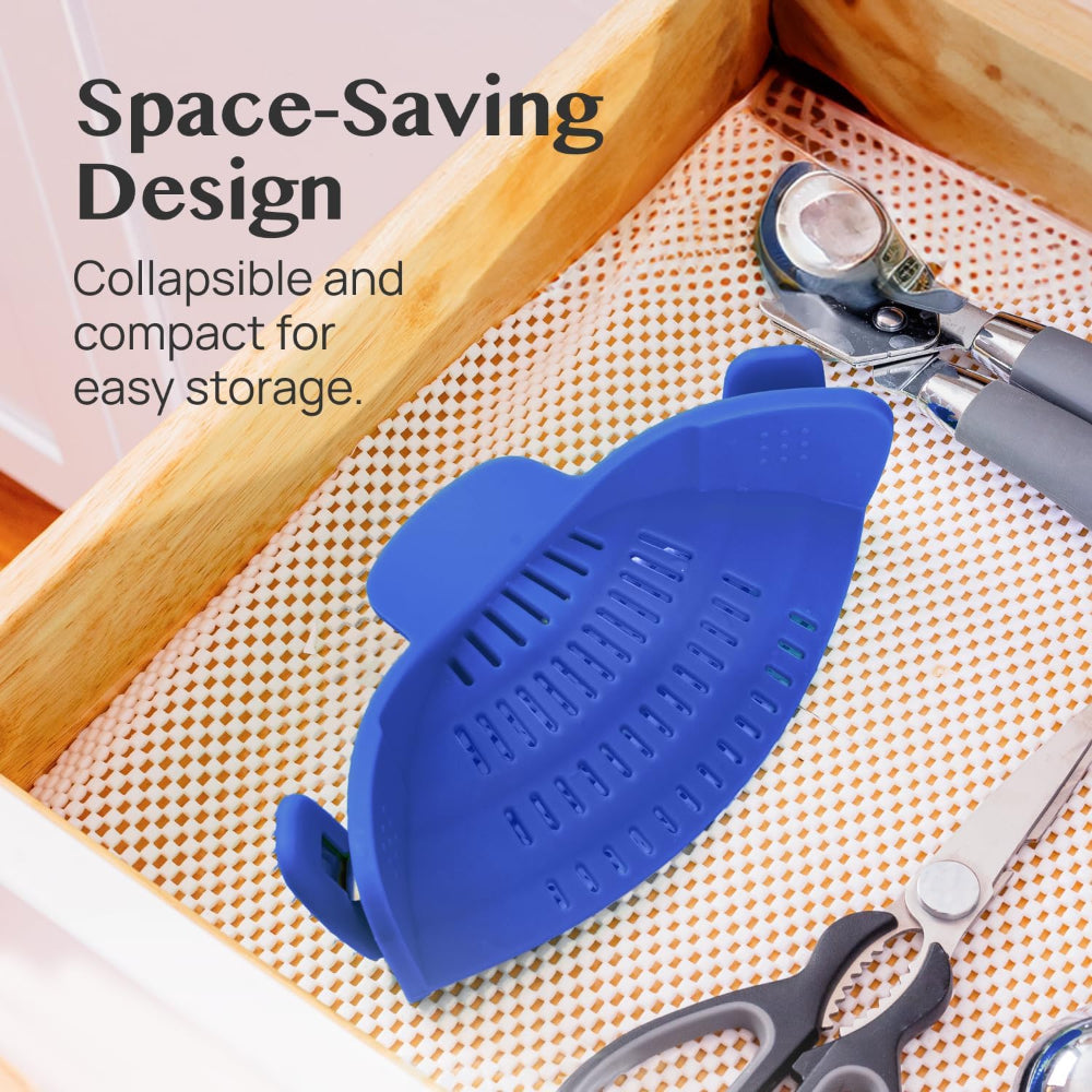 Innovative Clip-On Kitchen Strainer for Effortless Draining