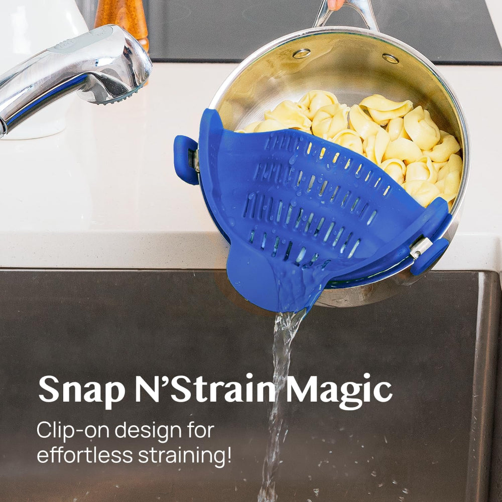 Innovative Clip-On Kitchen Strainer for Effortless Draining