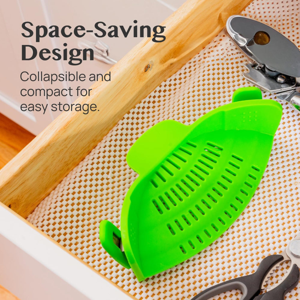 Innovative Clip-On Kitchen Strainer for Effortless Draining
