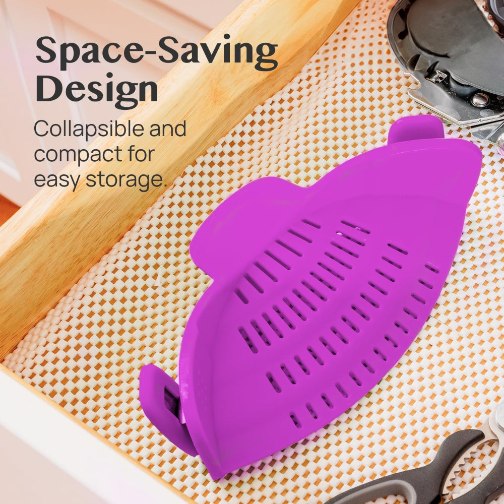 Innovative Clip-On Kitchen Strainer for Effortless Draining