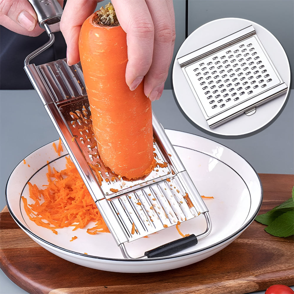 Versatile Stainless Steel Kitchen Vegetable Slicing Set