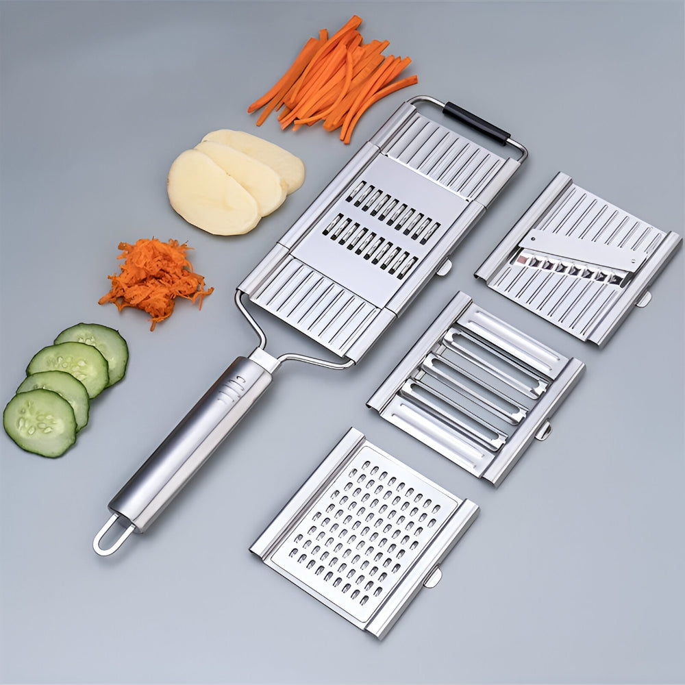 Versatile Stainless Steel Kitchen Vegetable Slicing Set