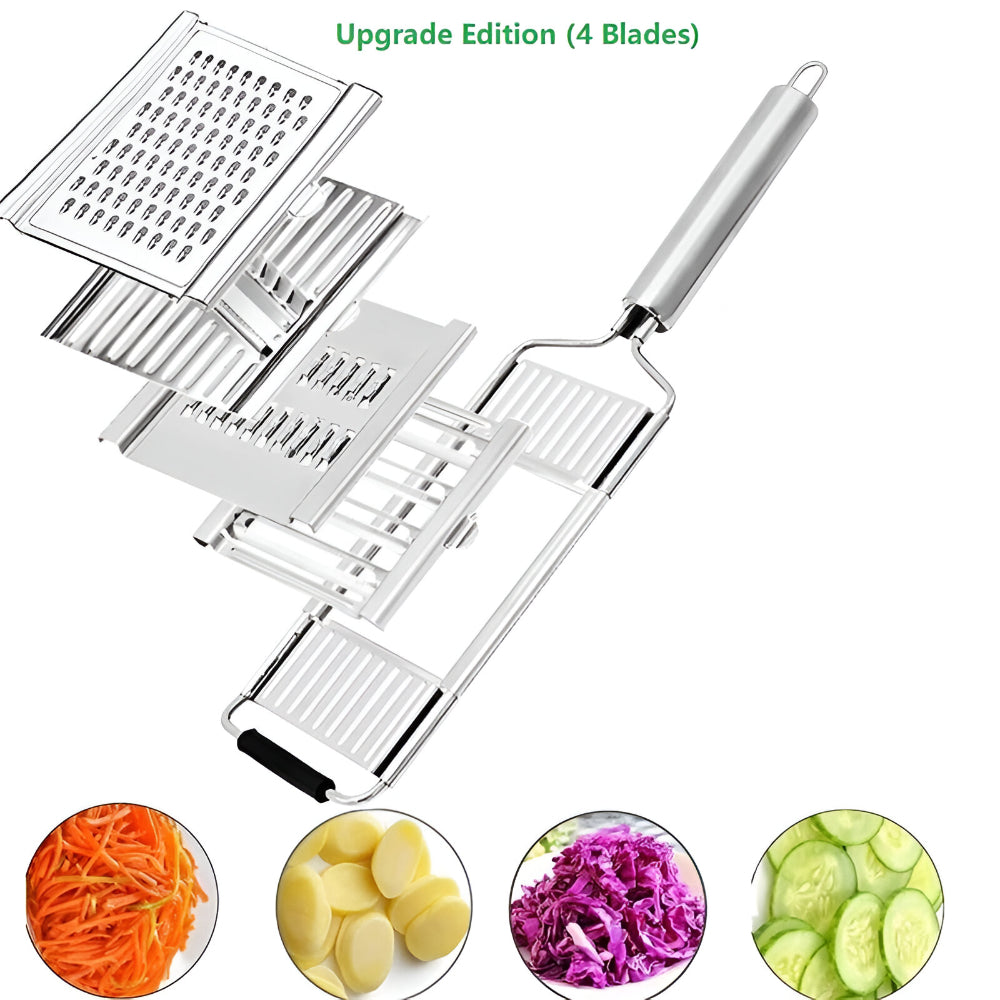 Versatile Stainless Steel Kitchen Vegetable Slicing Set