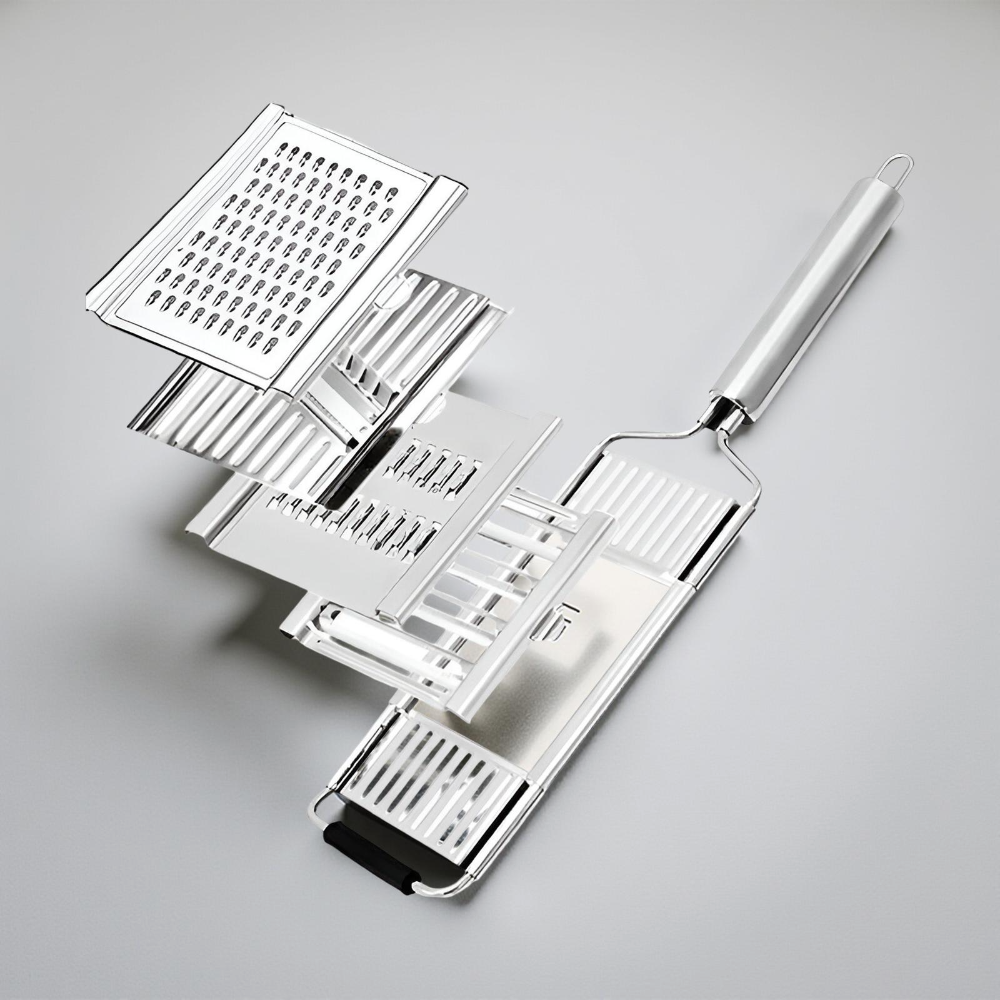 Versatile Stainless Steel Kitchen Vegetable Slicing Set